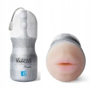 Pornhint Fun Zone Vulcan W/ Vibration Lifelike Realistic 6.25 Inch Ripe Mouth Stroker