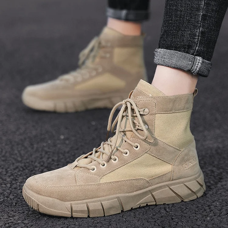 Army Boots Male Commando Desert Boots Men Trend Martin Boots Mens Outdoor Tooling Boots Men High Cotton Boots Men Military Boots