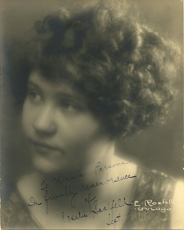 Mystery Entertainer ROSALIE SAALFELD (??) Vintage Signed Photo Poster painting - 1927