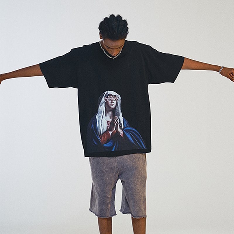 vintage Hip-hop Virgin Printed Men's Short-sleeved T-shirts-VESSFUL