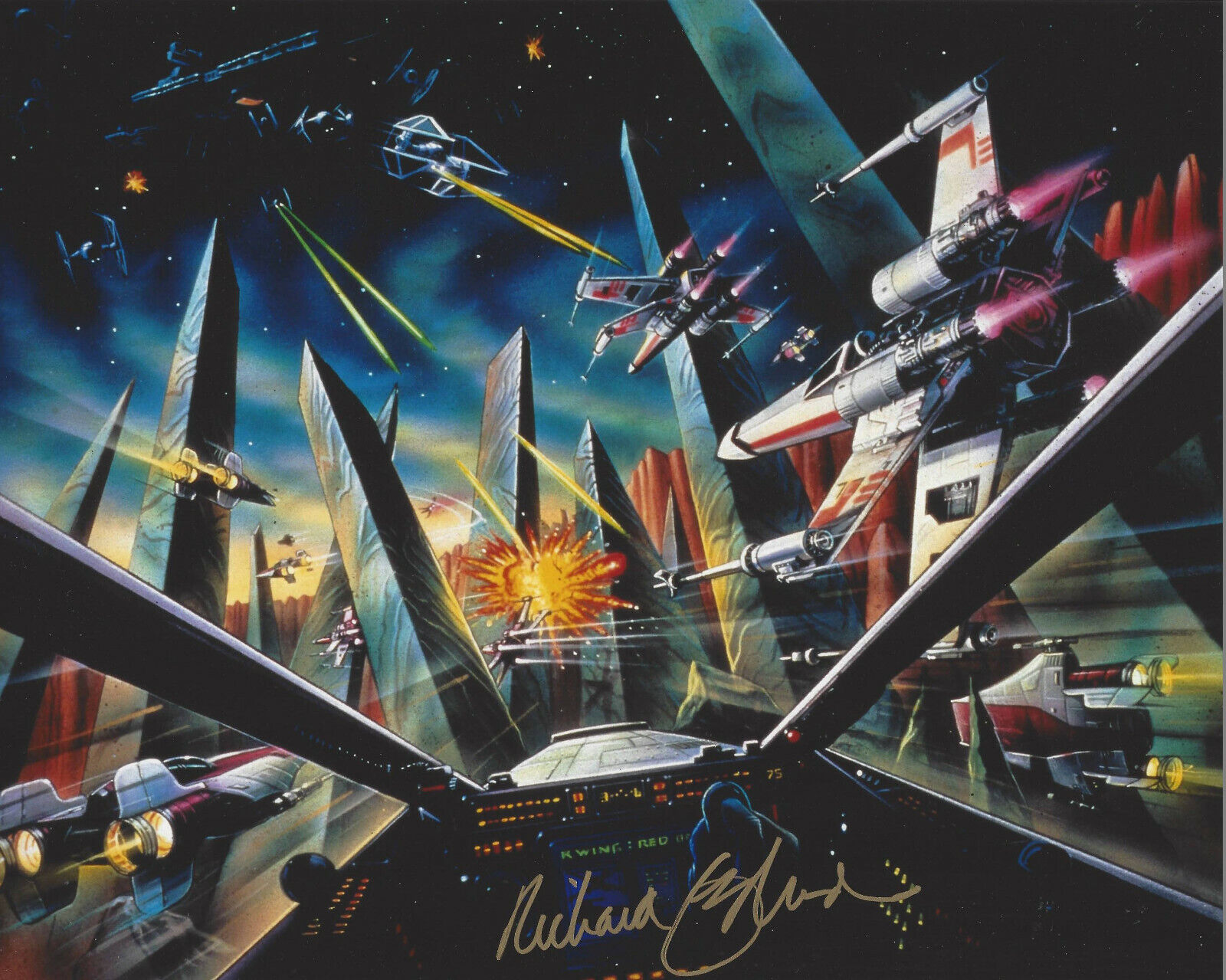 RICHARD EDLUND STAR WARS ILM VISUAL SIGNED 8x10 Photo Poster painting E w/COA SPECIAL FX SFX ASC