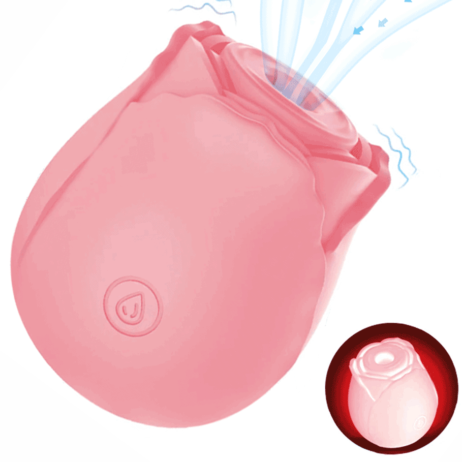BlushGlow - Luminous Rose Sex Toy Clitoral Sucker In Pink By Rose Toy