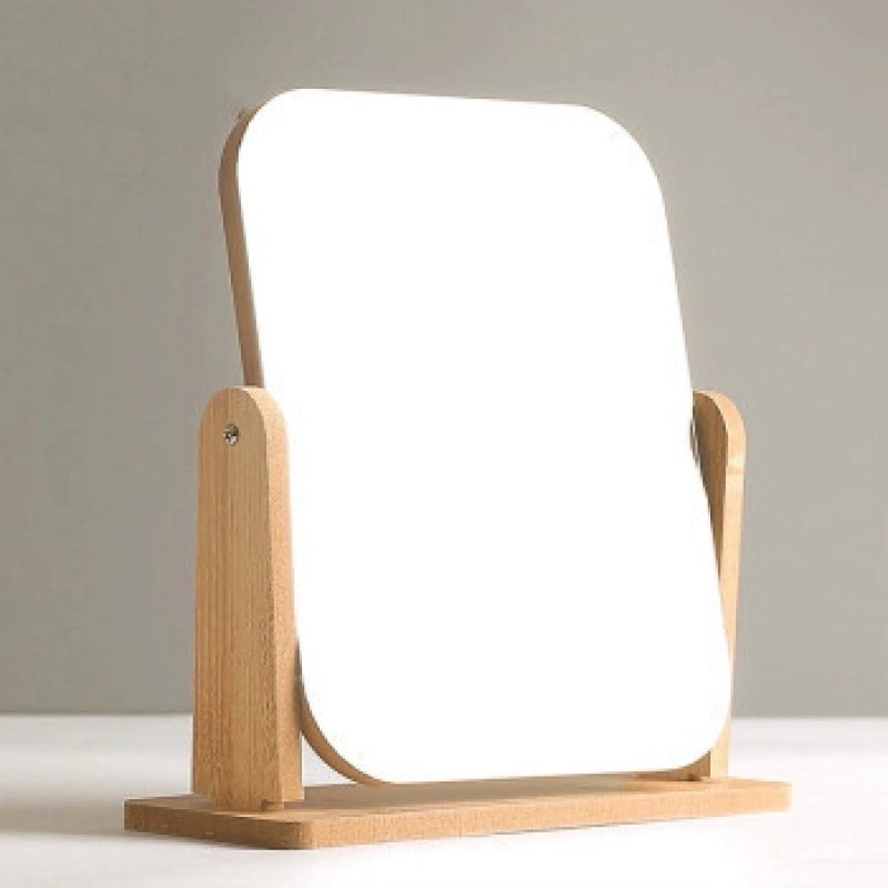 Minimalist Solid Color Wood Mirror 1 Piece