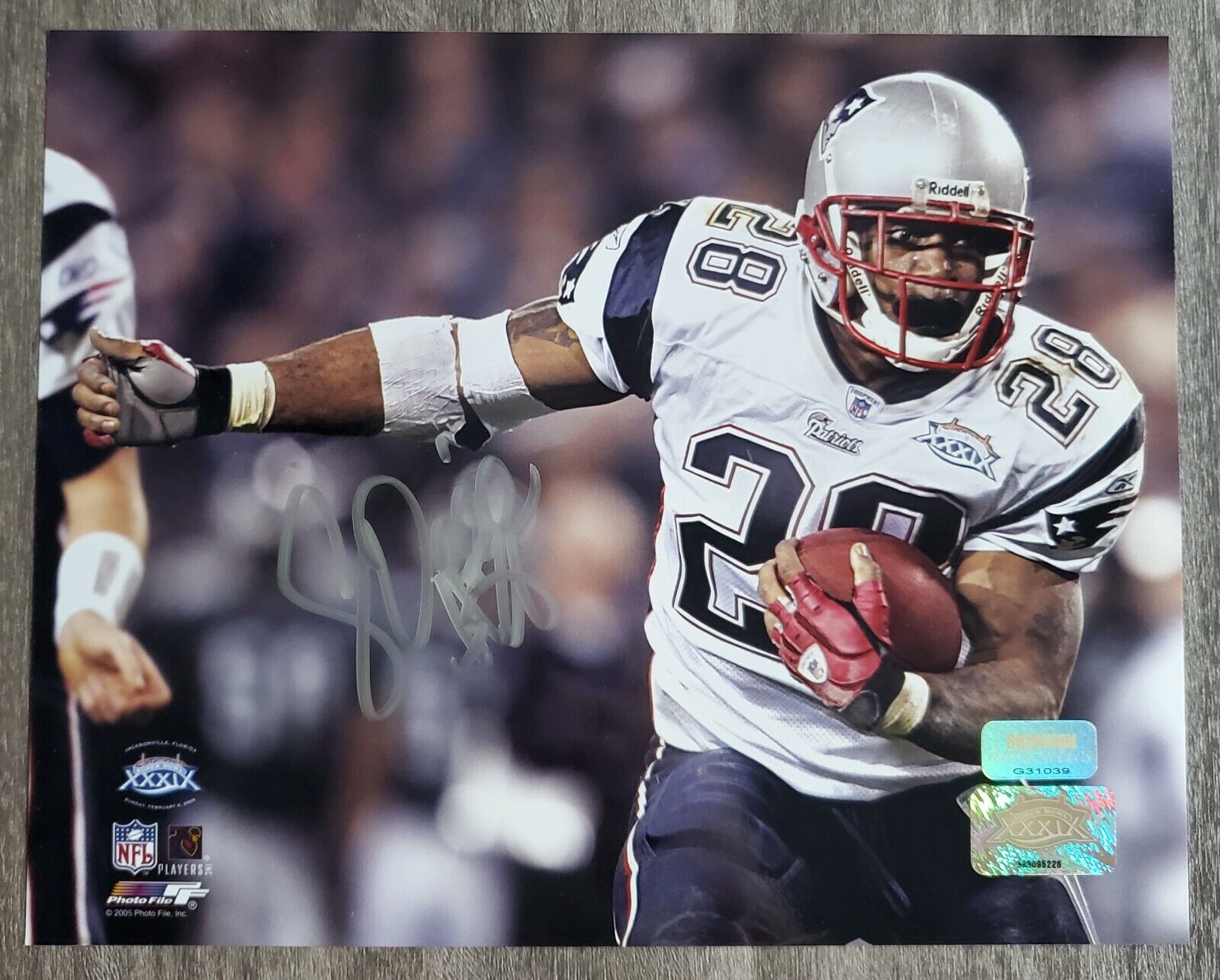 Corey Dillion Signed 8x10 Photo Poster painting NFL New England Patriots Legend Autograph RAD