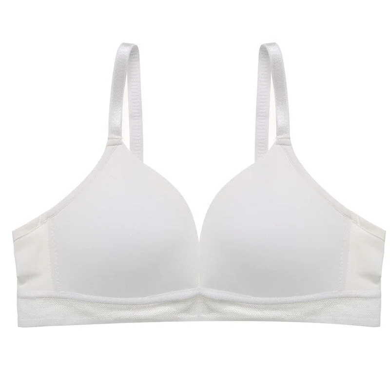 Seamless Comfort Wireless Bras For Women Underwear Mesh Straps Bra Sexy Lingerie Adjustable Push Up Bralette Party Wedding Bra