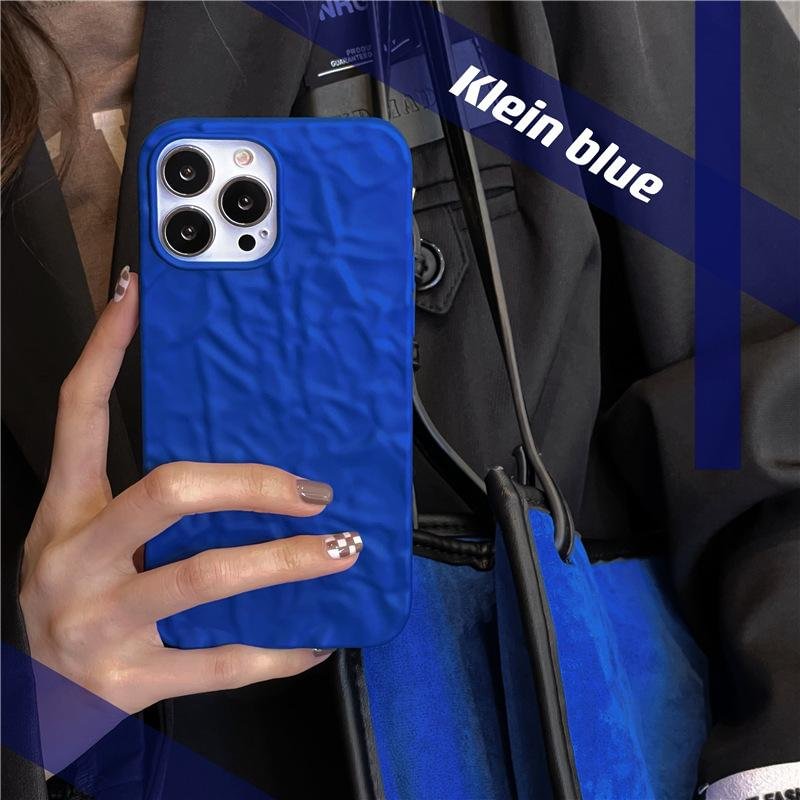 Klein Blue Uneven Design Case For iPhone