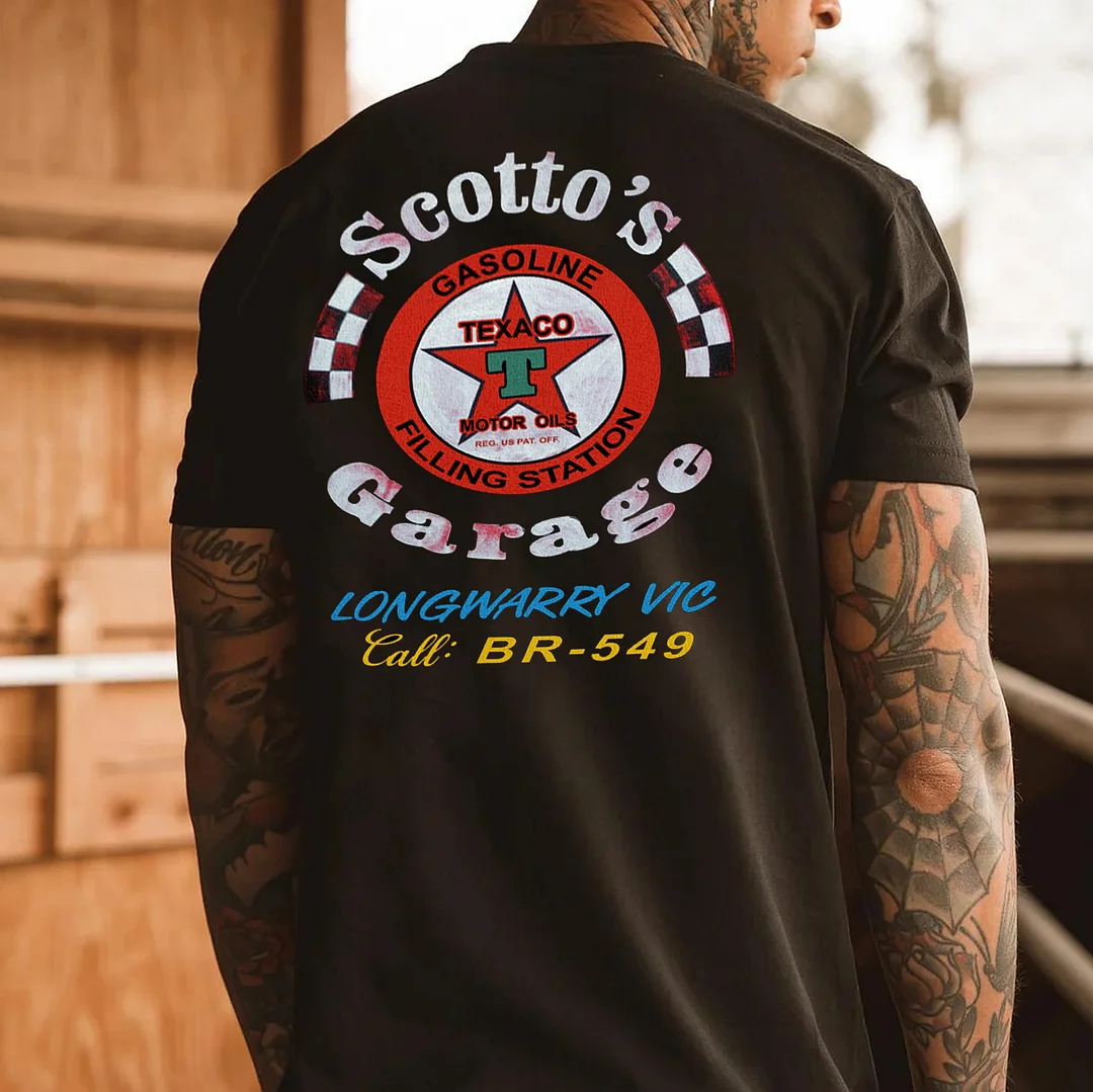 SCOTTO'S GARAGE Print Men's T-shirt