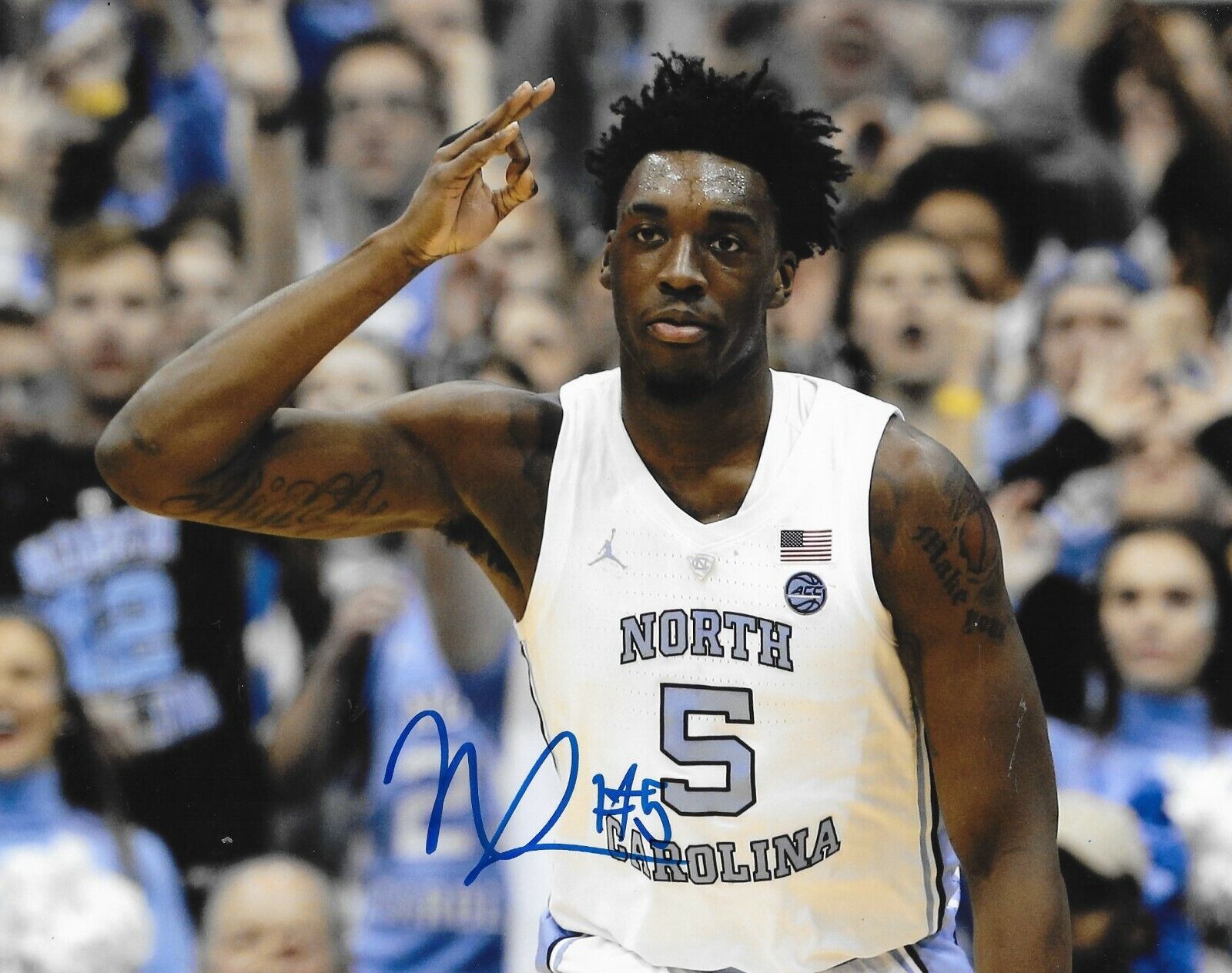 Nassir Little signed North Carolina Tar Heels 8x10 Photo Poster painting autographed UNC 6