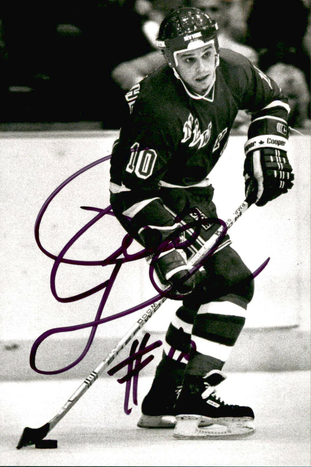 Pierre Larouche SIGNED autographed 4x6 Photo Poster painting NEW YORK RANGERS #2