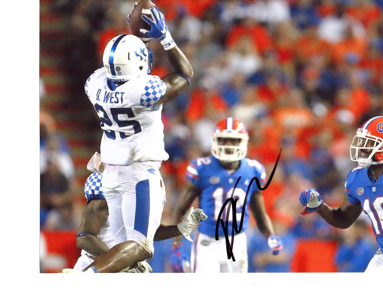 Darius West Kentucky Wildcats signed autographed 8x10 football Photo Poster painting 2019 NFL c