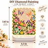 DIY Diamond Art LED Night Light &ndash; Light-Up Table Decor, Double-Sided Printed DIY Crystal Pearl Painting Decoration for Holiday & Gifts(garden)