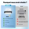 Imprimante thermique mobile sans fil portable