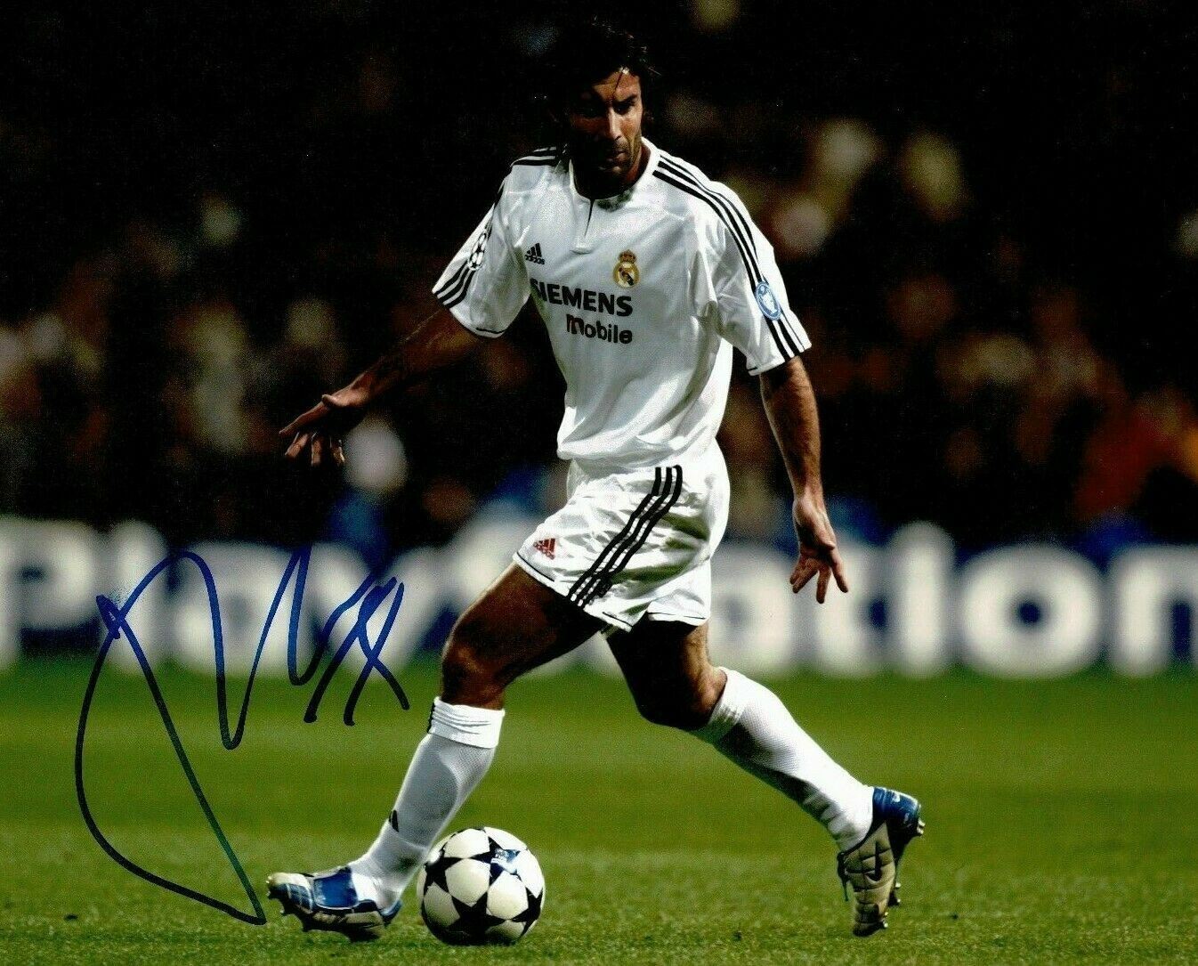 Luis Figo Signed 10X8 Photo Poster painting Real Madrid & Portugal AFTAL COA (1273)