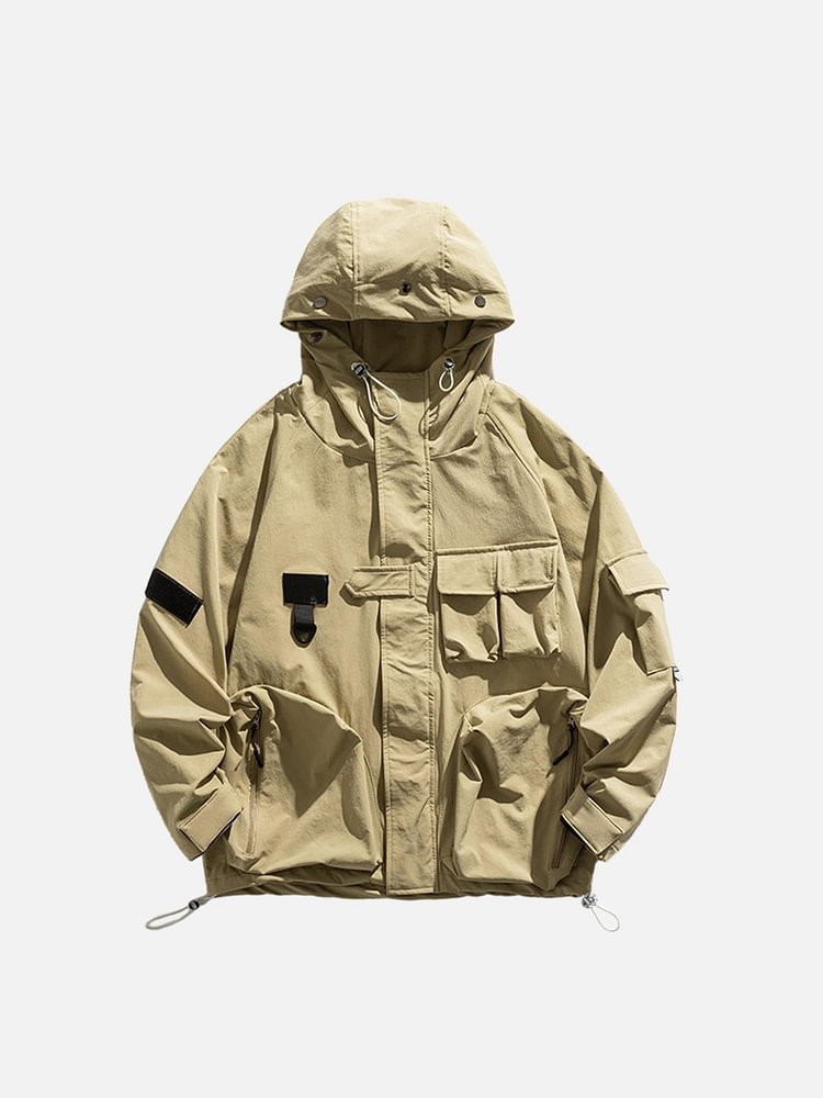 The Supermade Solid Color Cargo Jacket