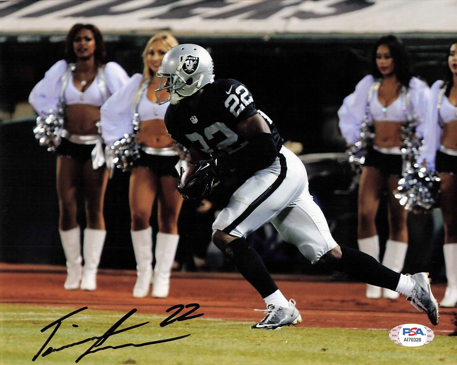 TAIWAN JONES signed 8x10 Photo Poster painting PSA/DNA Oakland Raiders Autographed