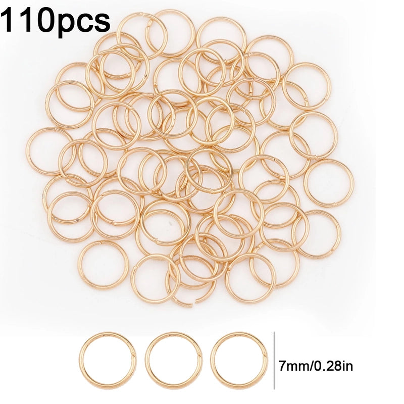 1 Set Diameter 3mm Diameter 4mm Diameter 5mm Alloy Solid Color Open Jump Rings Jewelry Accessories