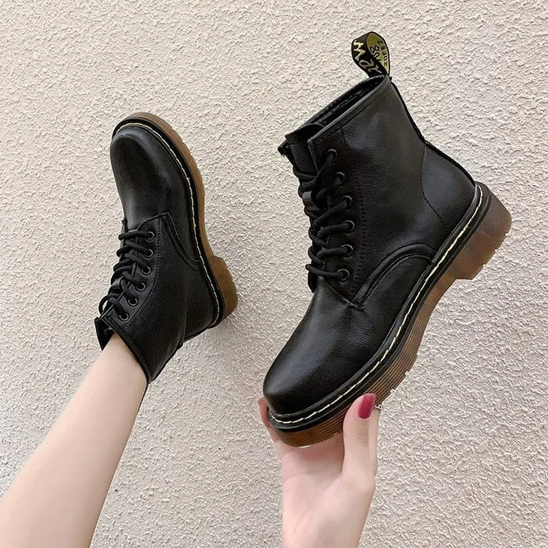 Martin boots women's summer thin British style 2021 new single boots eight-hole leather white breathable short boots bottes