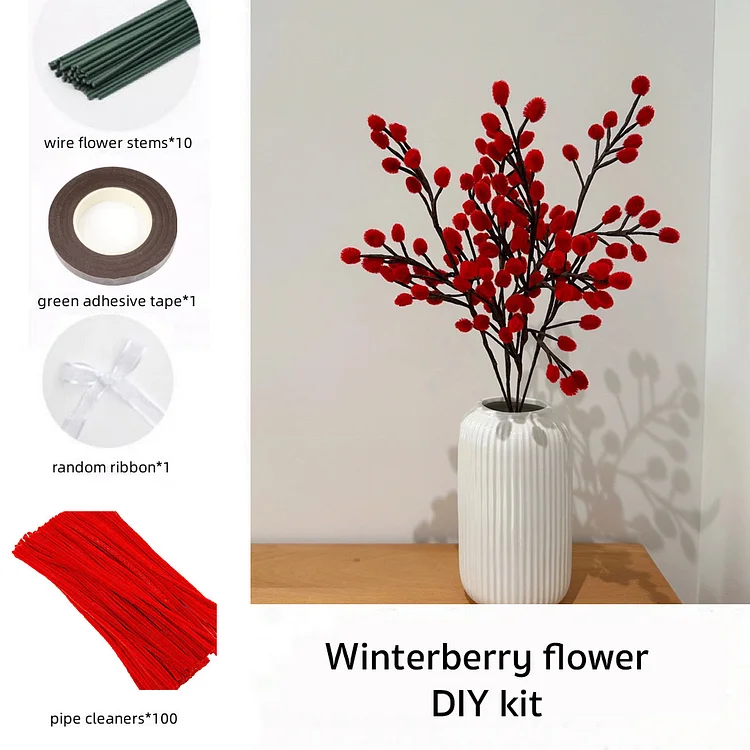 Artificial Canadian Pine Pipe Cleaners - Holiday Florals