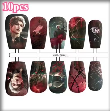 Oncedot Love and Deepspace Xavier Rafayel Zayne Qinche Lishen Qiyu Shenxinghui Otome Game Fake Nails Cute Popular Manicure Accessories