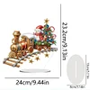 DIY Christmas Snowman Train Acrylic Special Shaped Diamond Painting Desktop Ornaments