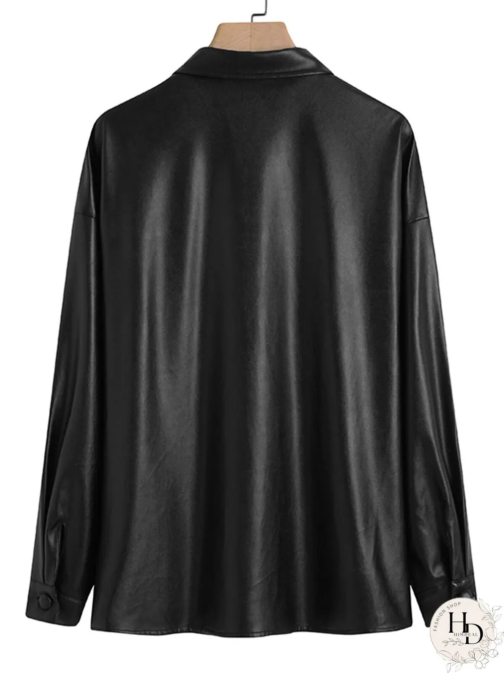 Solid Color Long Sleeve Lapel Collar Fur Jacket For Women