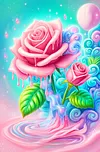 Luxury AB Velvet Diamond Painting Kit - Flower