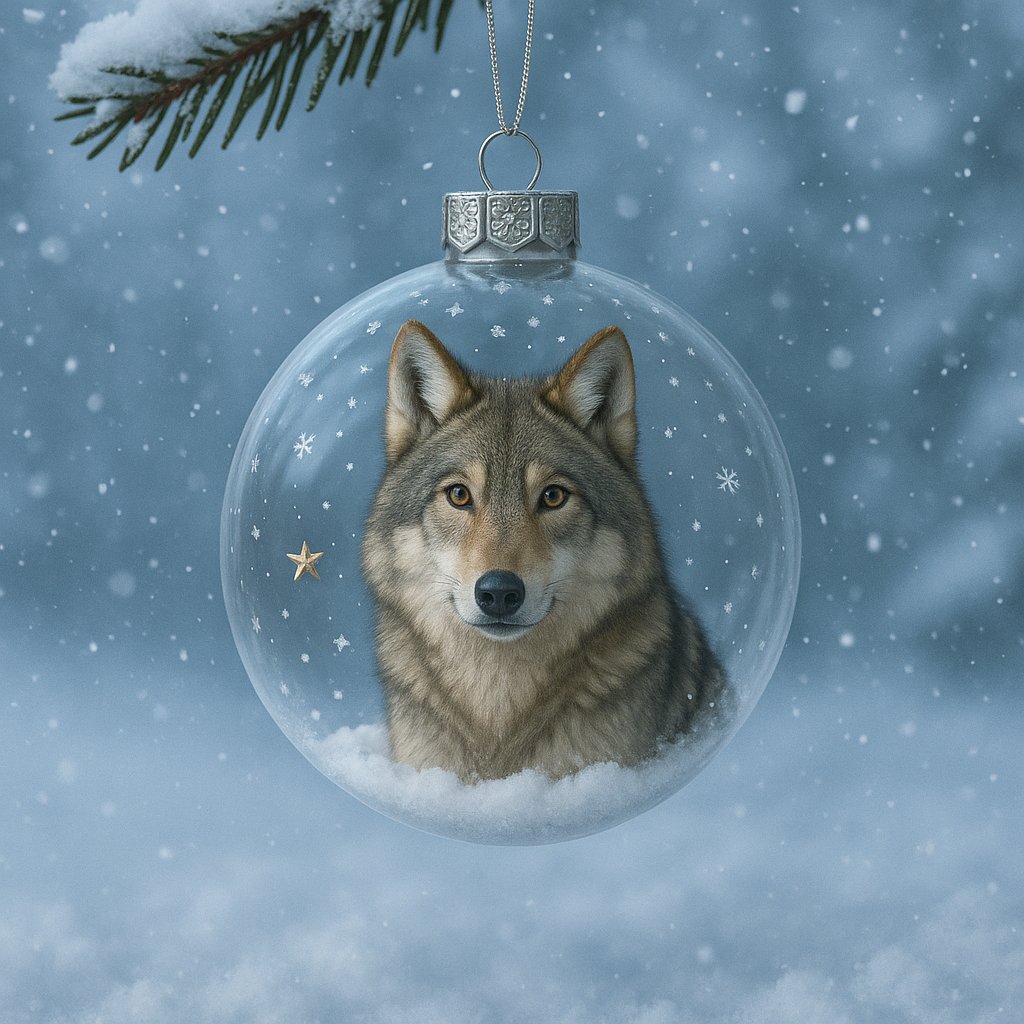 2026 Wildlife Wonders Collection Crystal Glass Ornament(3D)