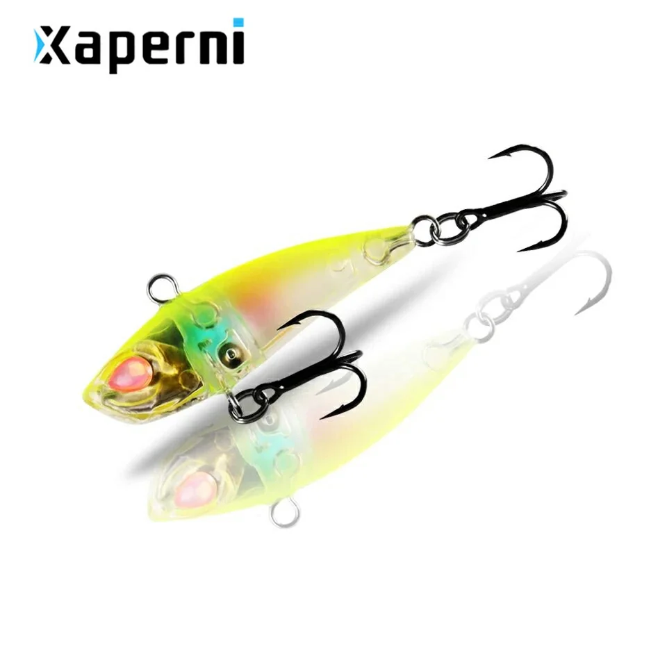 Xaperni A+ fishing lures, hard bait, vib(lip less) 40mm 3.8g, sinking, good quality baits,3D eyes,vmc hooks 2017 hot model