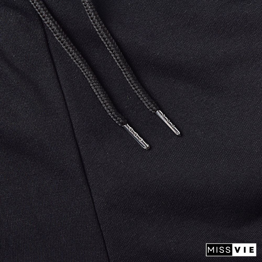 Winter Streetwear Hoodies and Pants Plus Size Sets