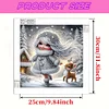 Snow Girl - Diamond Painting - Partial Special Shaped Drill(Canvas|30*30cm)