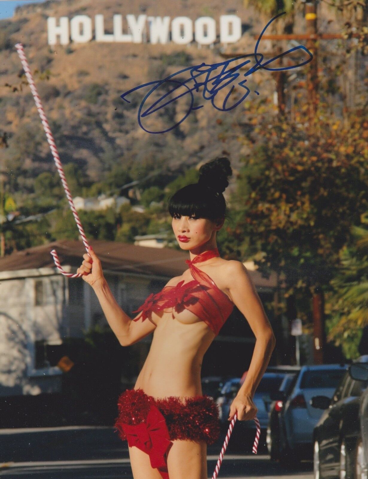 Bai Ling Signed 10x8 Photo Poster painting With Proof AFTAL