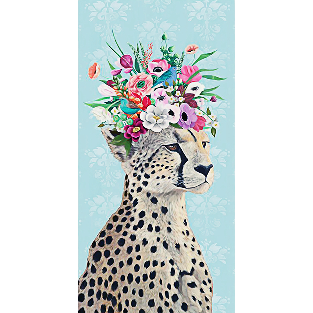 

45*85CM - Special Shaped Diamond Painting - Leopard, 501 Original
