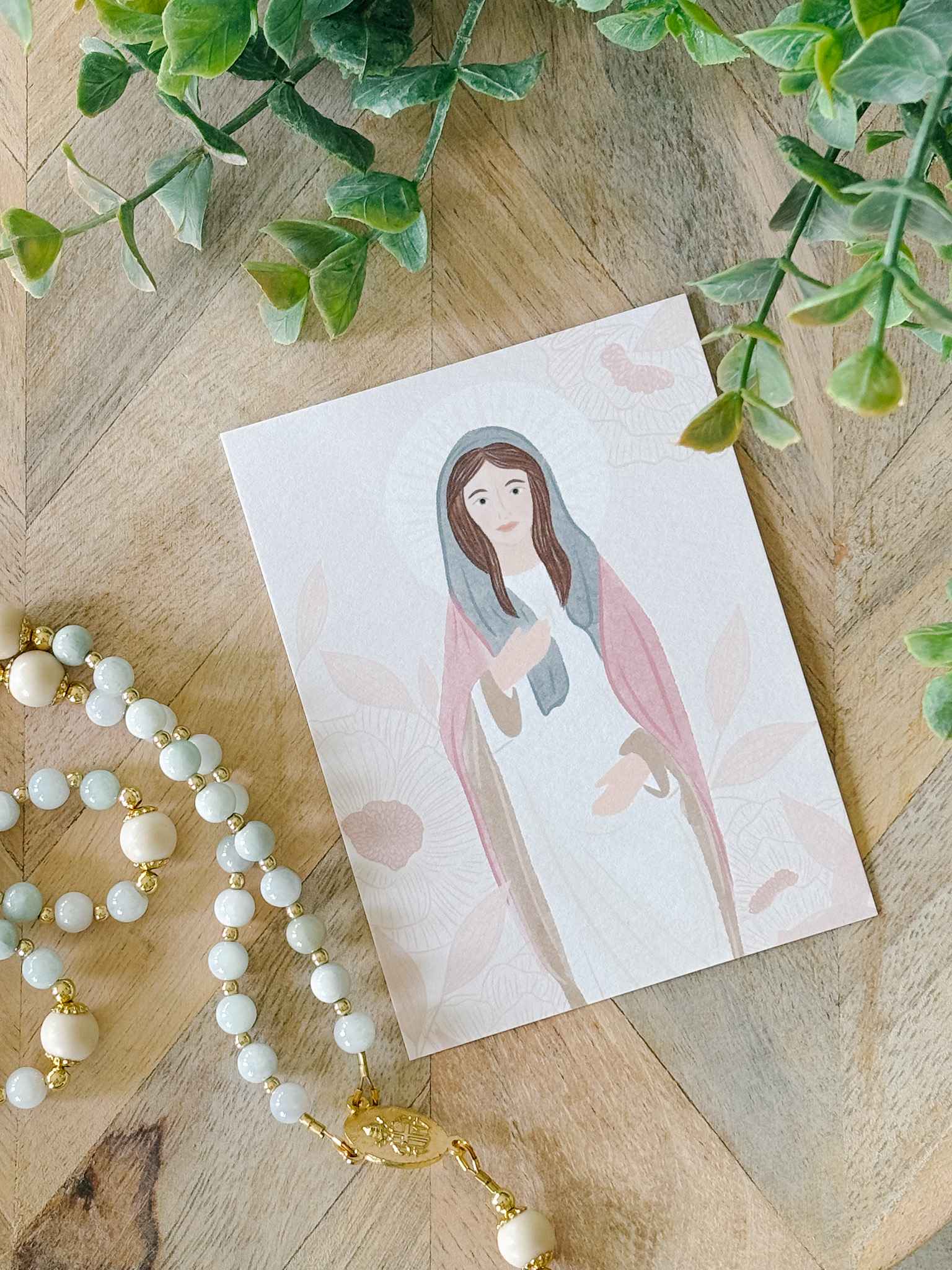 Mary, Tabernacle of Love Prayer Card
