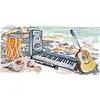 Music Of Sea-14CT Stamped Cross Stitch 38*21cm/14.96*8.27in tapestrymarket