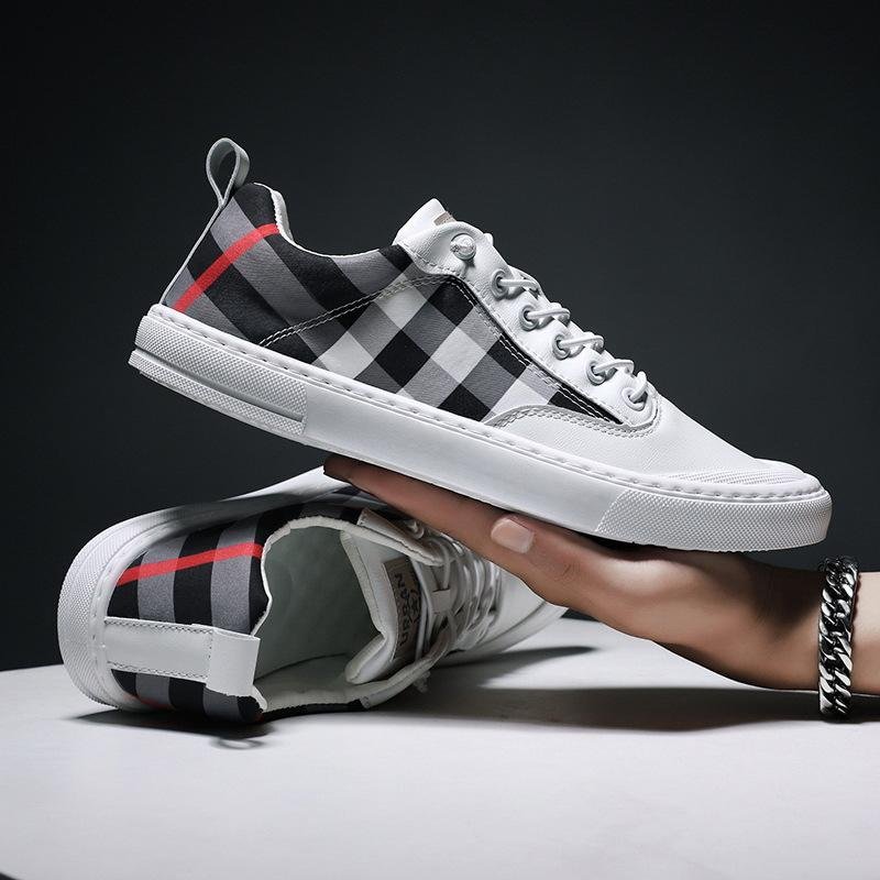 Men's classic plaid sports casual shoes