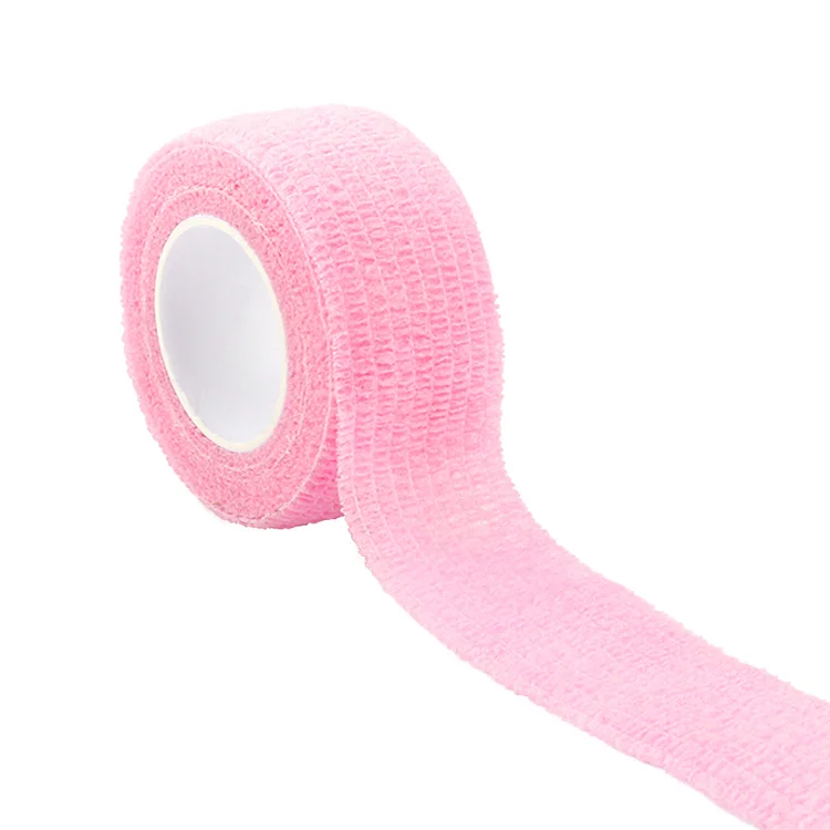 Self Adhesive Elastic Bandage Cross Stitch Finger Protector (Girl Pink)