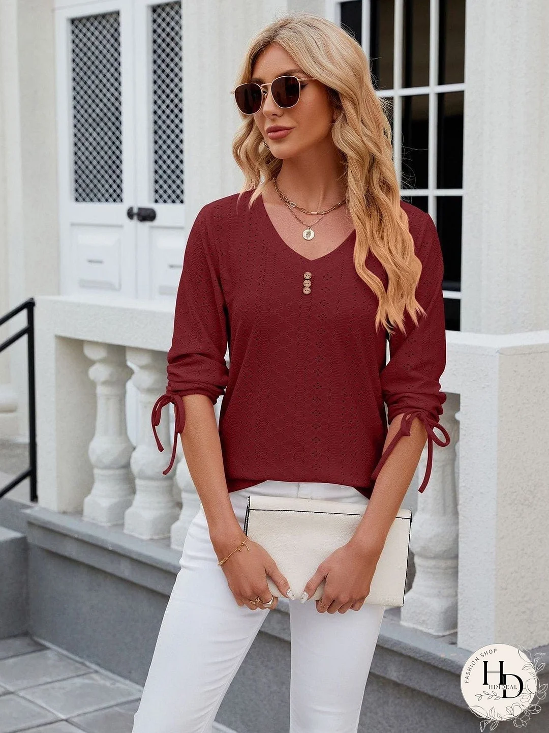 Versatile Knit Mock Neck T-Shirt