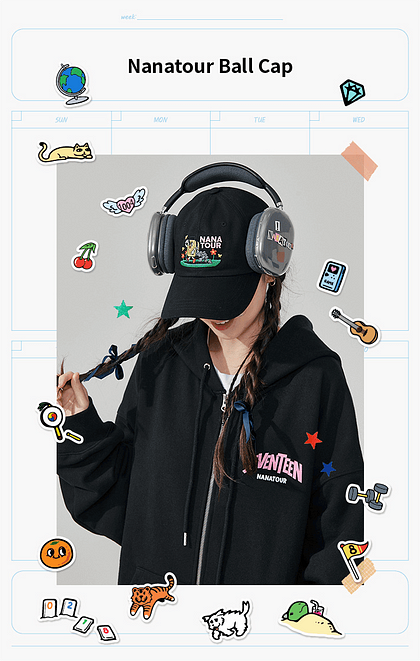 seventeen NANATOUR キャップ NANA