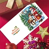 (US Only)6PCS DIY Santa Claus Diamond Art Greeting Cards Congratulations Cards & Gifts