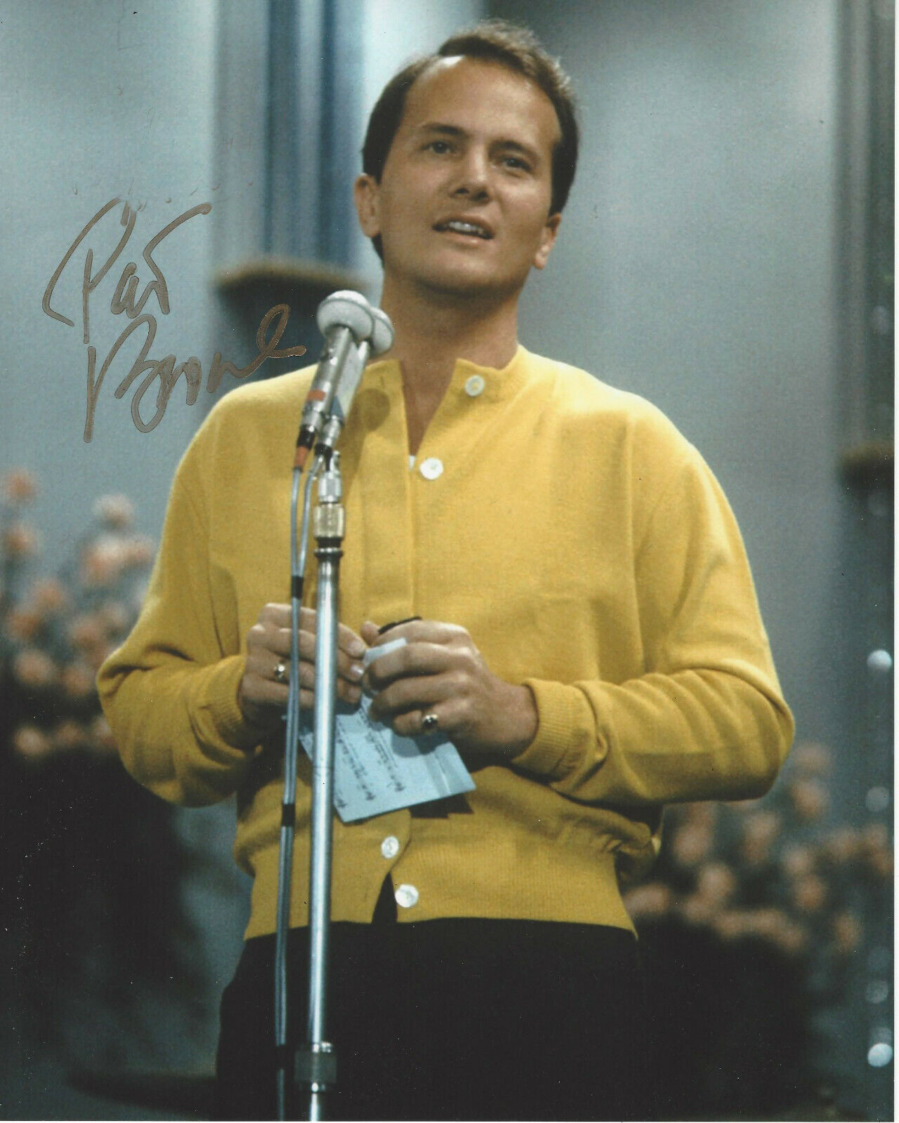 SINGER PAT BOONE SIGNED AUTHENTIC 8x10 Photo Poster painting E w/COA LEGENDARY CROONER & ACTOR