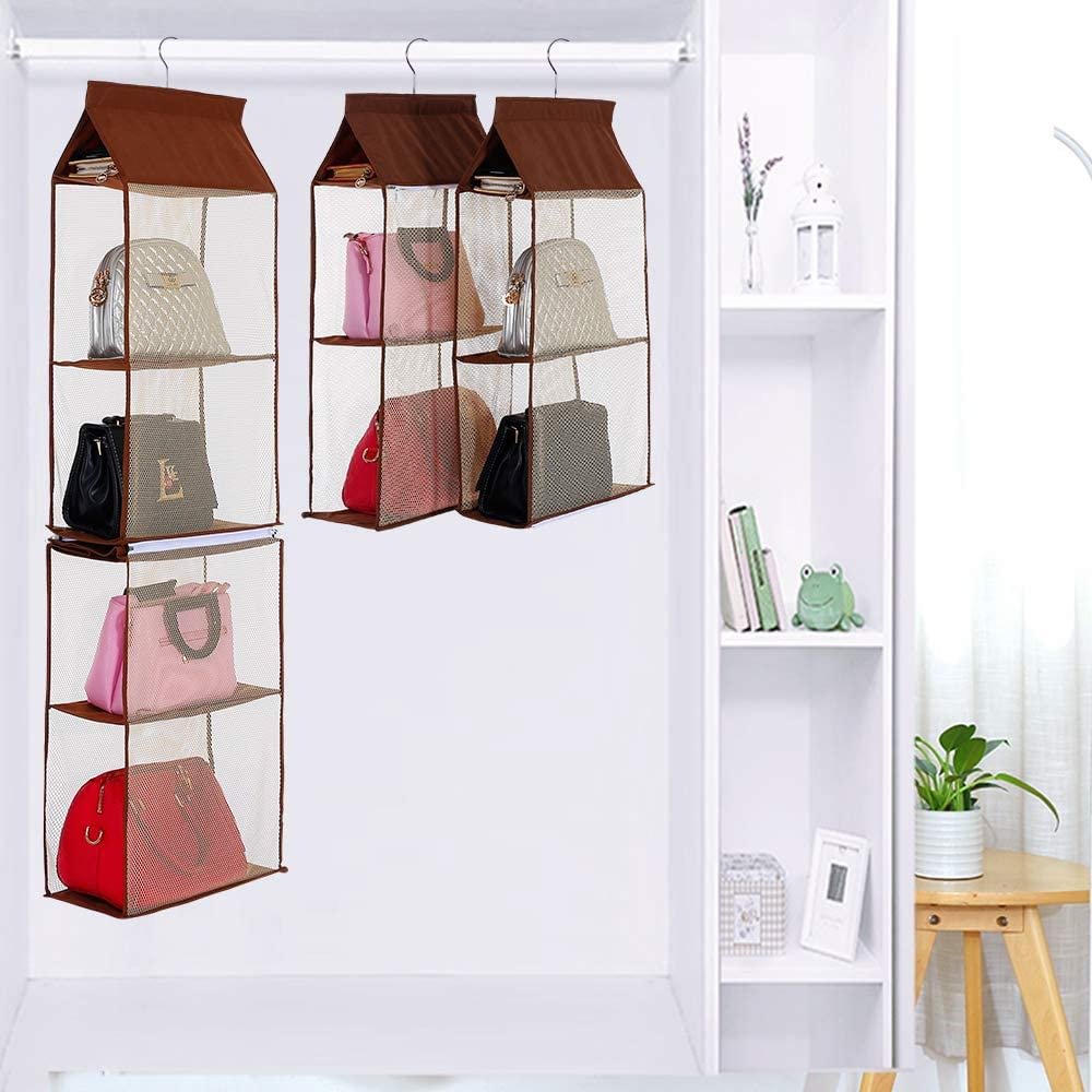 Closet Purse Organizer, Hanging Handbag Organizer for Closet