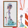 (Multi-Style) Noble Lady-14CT Counted Cross Stitch 36*66cm/14.17*25.98in