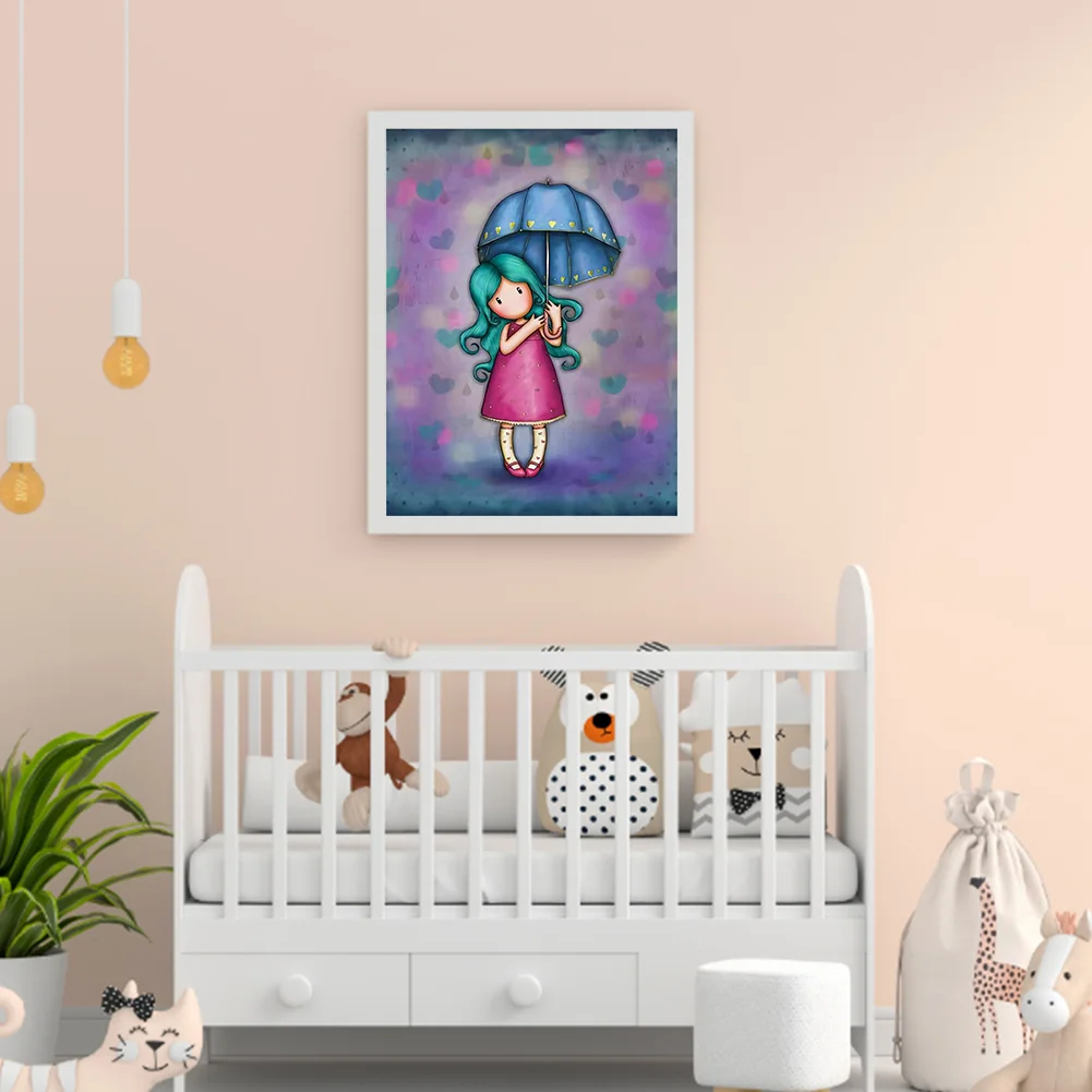 5D DIY Full Round Drill Diamond Painting Grace Doll Home Decoration (GS3062 )