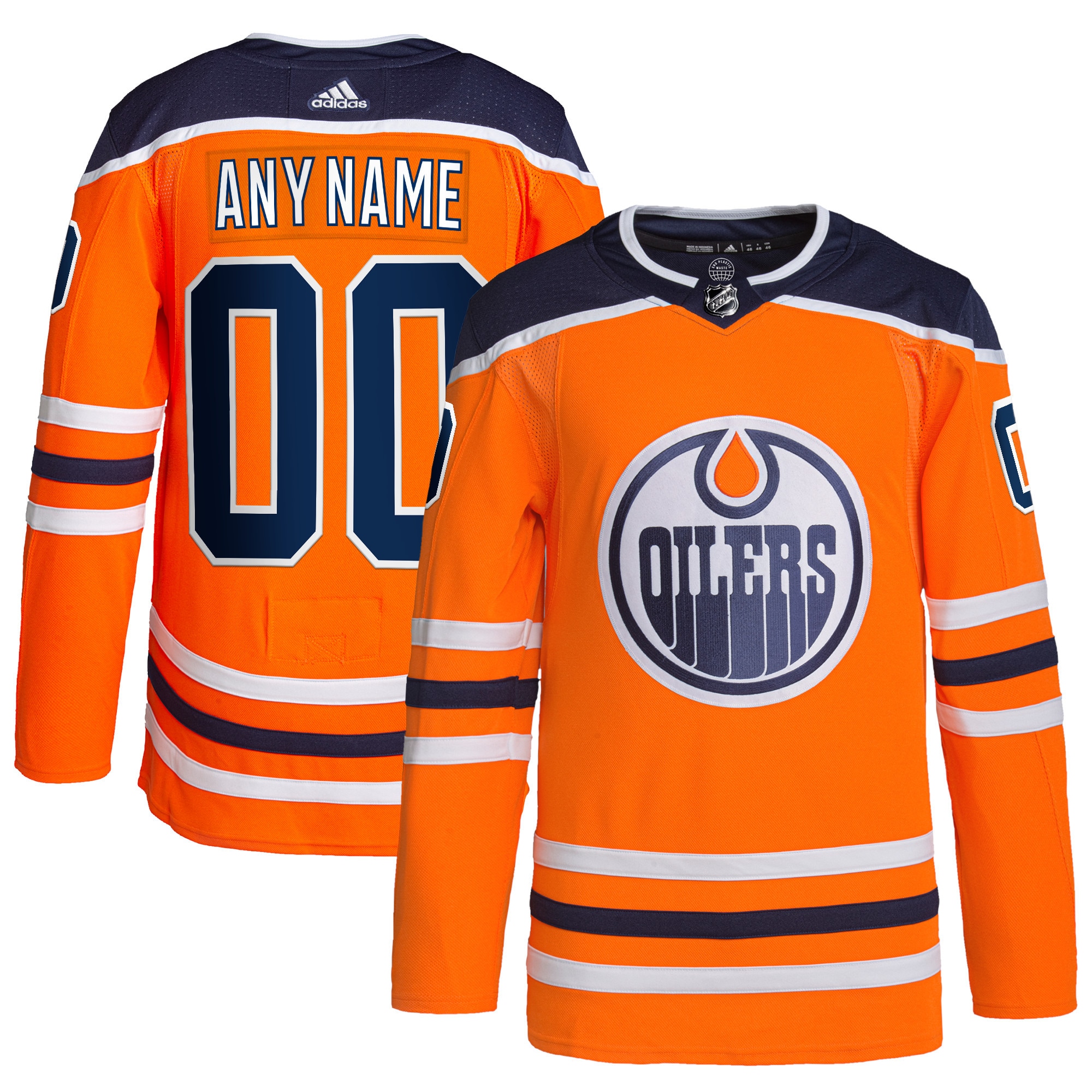 Edmonton Oilers   Home  Primegreen  Custom Jersey – Orange mysite