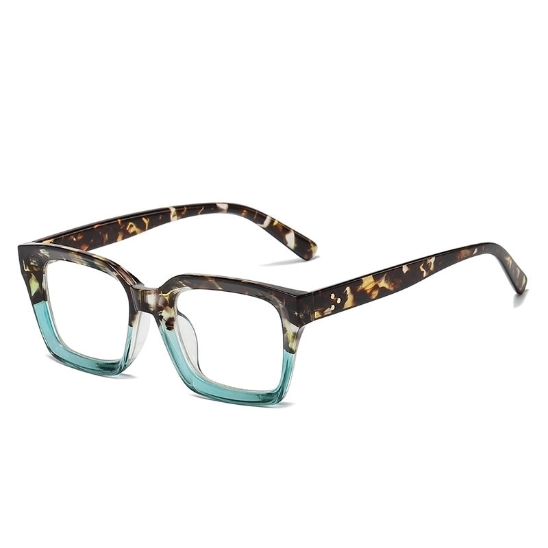 Minimalist Leopard Ac Square Full Frame Optical Glasses