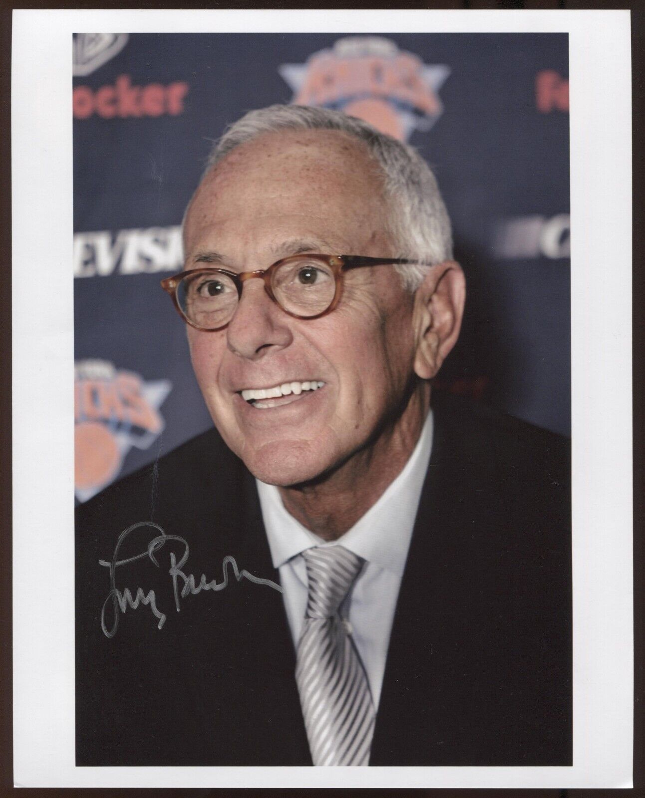 Larry Brown Signed 8x10 Inch Photo Poster painting Vintage Autographed Signature Basketball