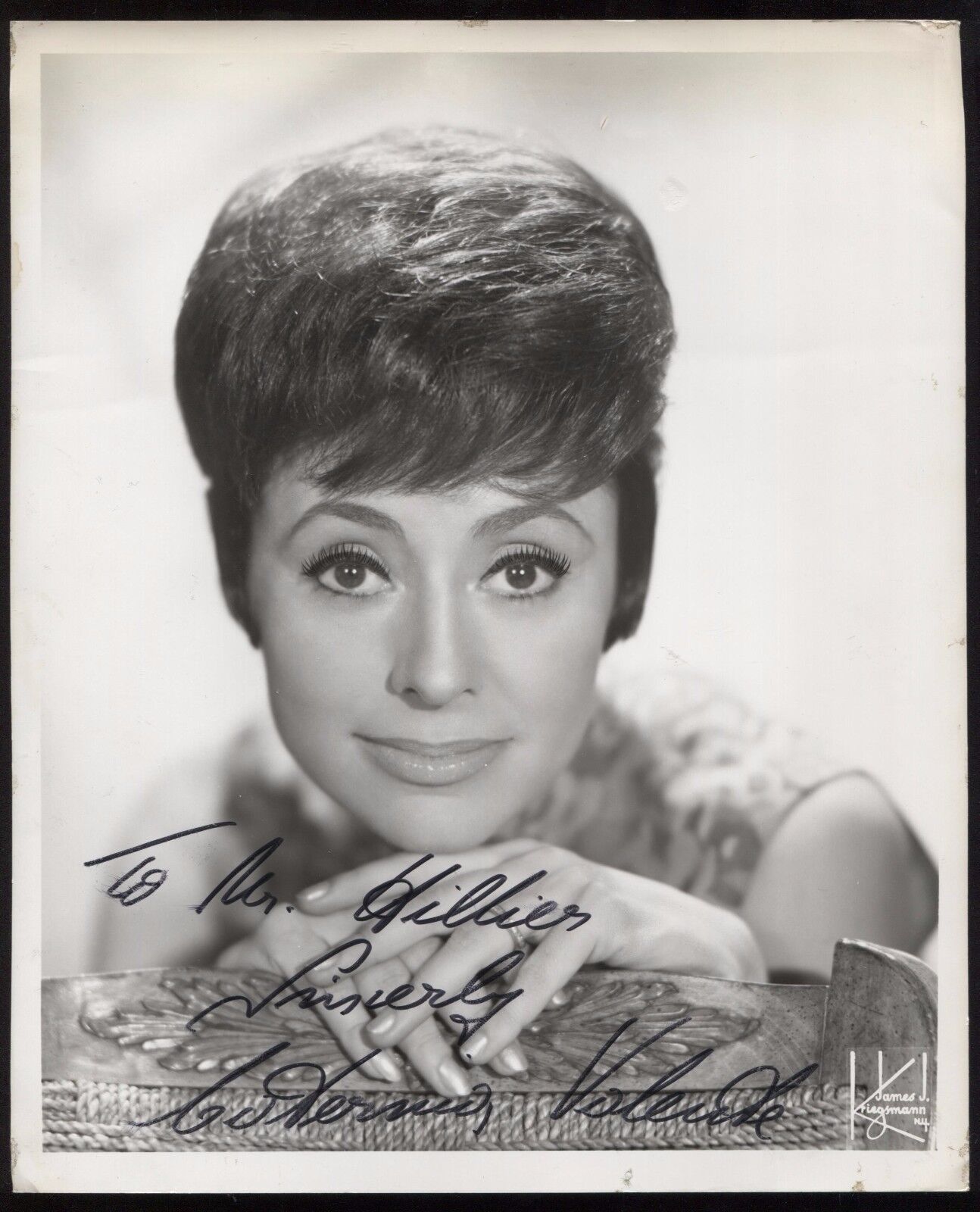 Caterina Valente VINTAGE Signed 8x10 Photo Poster painting Autographed Early Career From 1960's