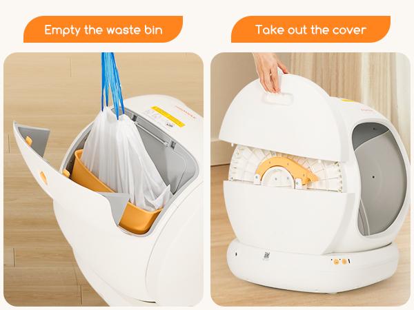 Meowant SC02 75L Large Smart Automatic Cat Litter Box Enclosure - APP Control, Self-Cleaning, Odor Removal, Anti-Pinch Design, Easy Installation for Multiple Cats, Smart Litter Box, Automatic Litter Box,sohochic