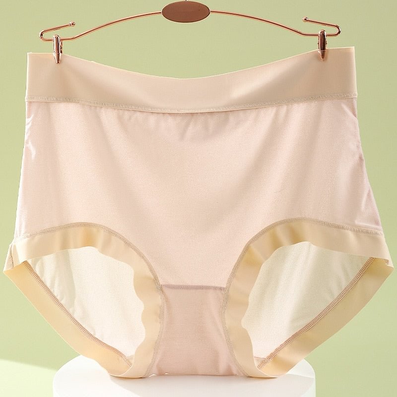 New style Women's Underwear Sexy Solid Color Panties Plus Size Fashion Seamless Comfort Underpants High Waist Seamless Briefs