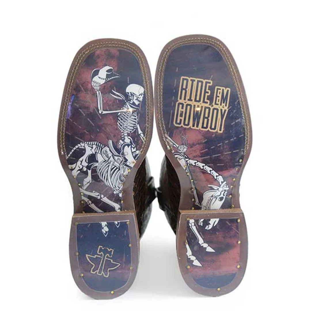 Men's Tin Haul Lacer Boots XRay Sole Handcrafted Brown